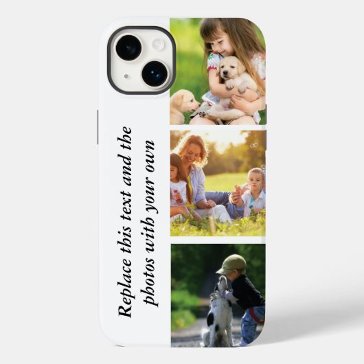 独自の文字と写真の追加 Case-Mate iPhoneケース (裏面)