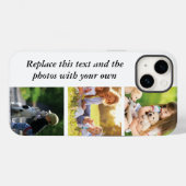 独自の文字と写真の追加 Case-Mate iPhoneケース (裏面 (横))