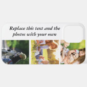 独自の文字と写真の追加 iPhoneケース (裏面横)