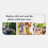 独自の文字と写真の追加 iPhoneケース (裏面横)