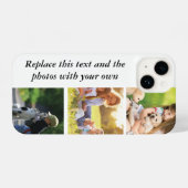 独自の文字と写真の追加 iPhoneケース (裏面横)