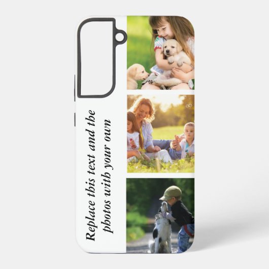 独自の文字と写真の追加 SAMSUNG GALAXYケース (裏面)