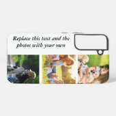 独自の文字と写真の追加 SAMSUNG GALAXYケース (裏面横)