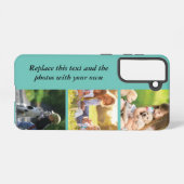 独自の文字と写真の追加 SAMSUNG GALAXYケース (裏面横)