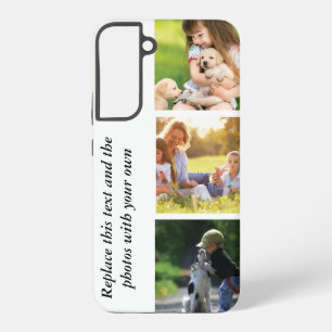 独自の文字と写真の追加 SAMSUNG GALAXY S22+ケース