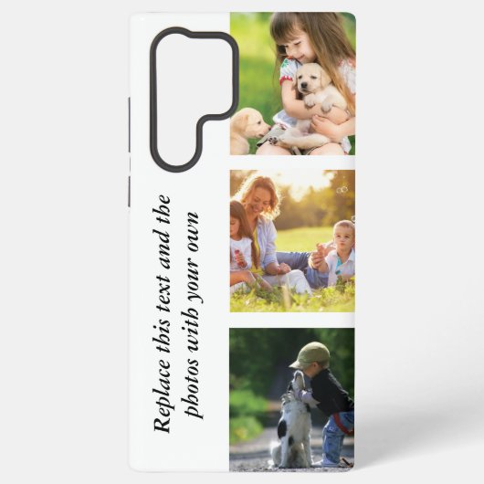 独自の文字と写真の追加 SAMSUNG GALAXYケース (裏面)