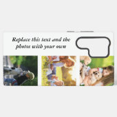 独自の文字と写真の追加 SAMSUNG GALAXYケース (裏面横)