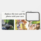 独自の文字と写真の追加 SAMSUNG GALAXYケース (裏面横)
