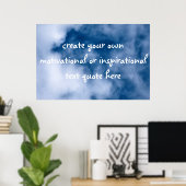 独自の文字のやる気を起こさせる作成 ポスター (ホームオフィス)