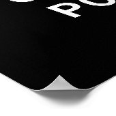 独自の文字または引用文を白黒で作成 ポスター (角)