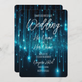 独自の文字を作カスタム成するブルースターシャワー 招待状 (正面/裏面)