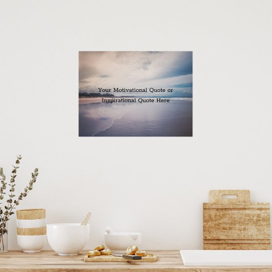 独自の文字を作成感動的 やる気を起こさせる ポスター (キッチン)