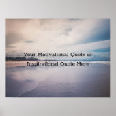 独自の文字を作成感動的 やる気を起こさせる ポスター (正面)