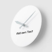 独自の文字を追加文字名アクリスタイリッシュル ラウンド壁時計 (傾斜)