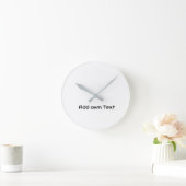 独自の文字を追加文字名アクリスタイリッシュル ラウンド壁時計 (ホーム)