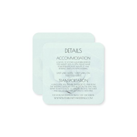 独自の文字カスタムバラ背景の作成 エンクロージャーカード (正面/裏面インサイチュ)