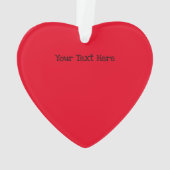 独自の文字カスタムバレンタモダンインデーの作成 オーナメント (裏面)