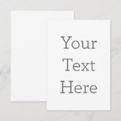 8.9cm x 12.7cmフラットサンキューカード (正面/裏面)