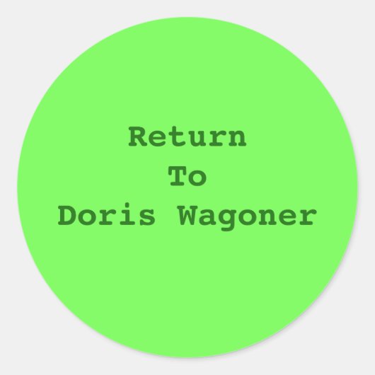 独自の文字シールを追加 ラウンドシール (正面)