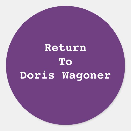 独自の文字シールを追加 ラウンドシール (正面)