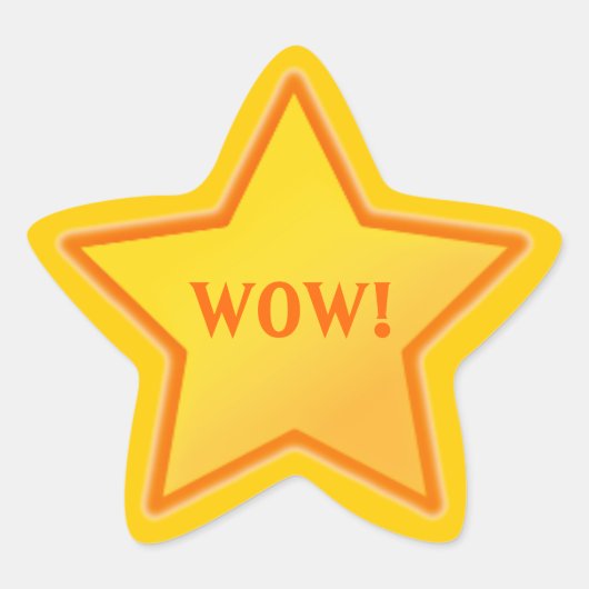 独自の文字スターの追加 星シール (正面)