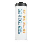 独自の文字スローガンのミニマリストを追加モダンする タンブラー (正面)