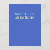 独自の文字スローガンのミニマリストを追加モダンする ポストカード (正面)