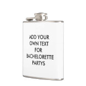 独自の文字バチェロレッテスキットルの追加 フラスク (左)