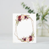 独自の文字ブルゴーニュ水彩フローラを追加 (スタンド正面)