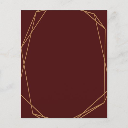 独自の文字ブルゴーニュ水彩フローラを追加 (裏面)