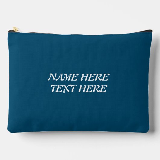 独自の文字メイクアップバッグの追加 アクセサリーポーチ (正面)