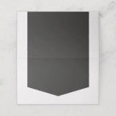 独自の文字ライトとダークグレーを追加 プレイスカード (外部開封)