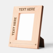 独自の文字レーザーの追加 レーザー彫刻フレーム (左)