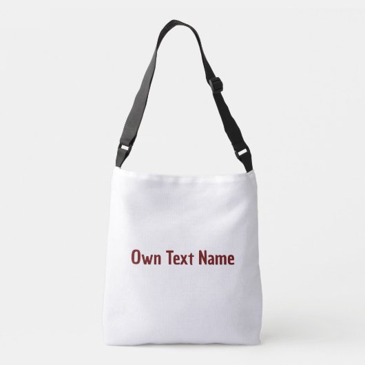 独自の文字名印刷されたバッグ-財布 – ハンドバッグニース クロスボディバッグ (裏面)