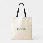 独自の文字名印刷予算ショッピング買 トートバッグ (裏面)