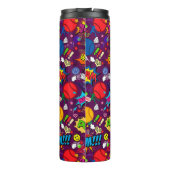 独自の文字🎾折衷的テニス🎾パターン紫 タンブラー (裏面)