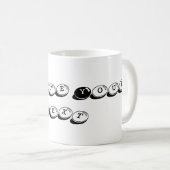 独自の文字飲料用カップセラミックの素晴らしい作成 コーヒーマグカップ (正面右)