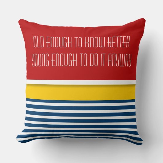 独自の文字、ことわざ、およびウィズダムのための製品 クッション (正面)