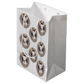 独自の文字 ミディアムペーパーバッグ (正面アングル)