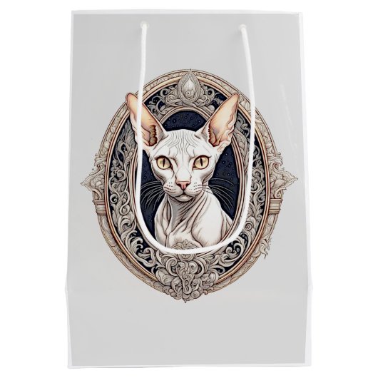 独自の文字 ミディアムペーパーバッグ (裏面)