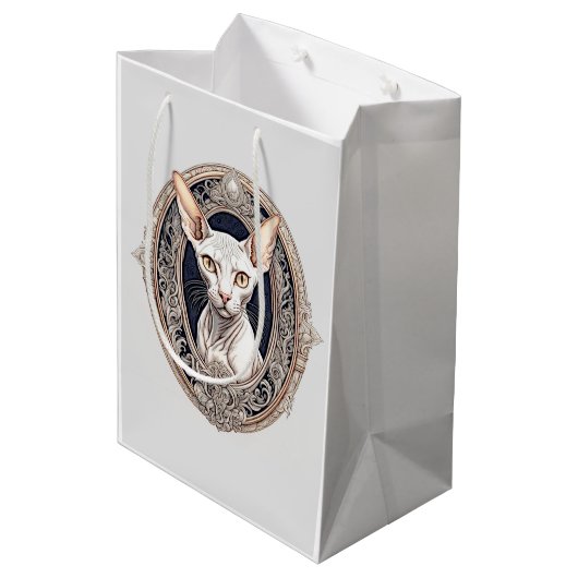 独自の文字 ミディアムペーパーバッグ (裏面アングル)