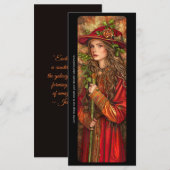 独自の新しい赤自然魔女ブックマークの作成 (正面/裏面)