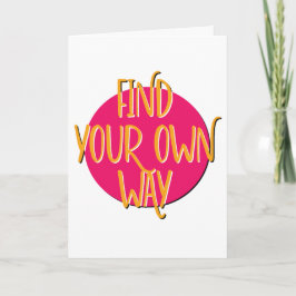 独自の方法で回復スローガンの記念日を検索 カード