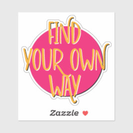 独自の方法を見つける12ステップスローガン シール