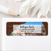 独自の旅行写真差出人住所の作成 ラベル (インサイチュ)