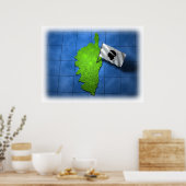 独自の旗を持つコルシカ ポスター (キッチン)