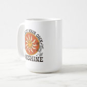 独自の日差しを作成 コーヒーマグカップ (正面左)