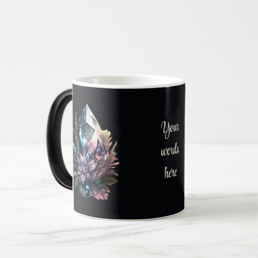 独自の明るい結晶を作成 モーフィングマグカップ (正面左)