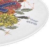 独自の星空のフローラ魚座の祭壇ボードを作成 カッティングボード (角)