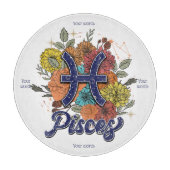 独自の星空のフローラ魚座の祭壇ボードを作成 カッティングボード (正面)